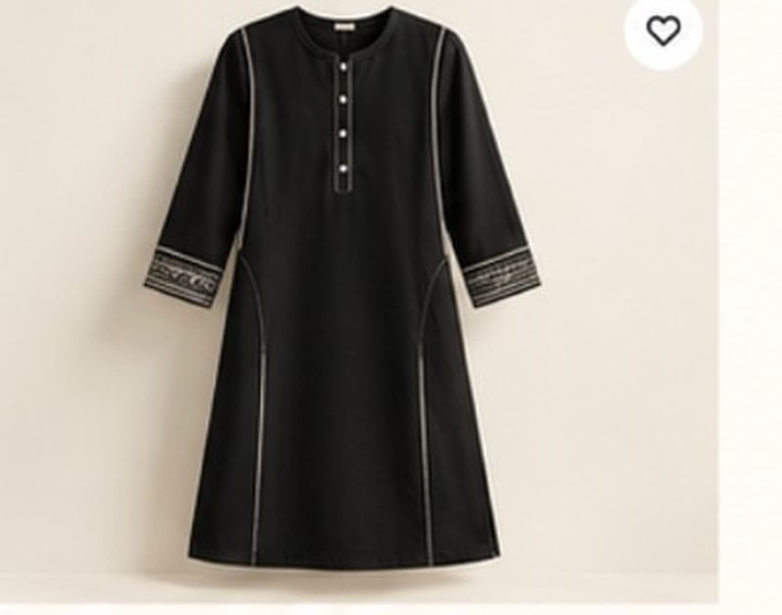 Noor Cotton Panelled Kurta — front view