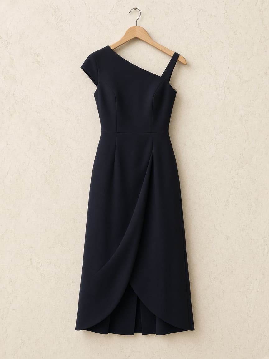 New York Midnight-Black Cocktail Dress — front view