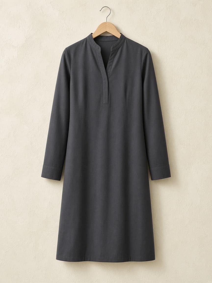 Noor Modal Collared Kurta — front view
