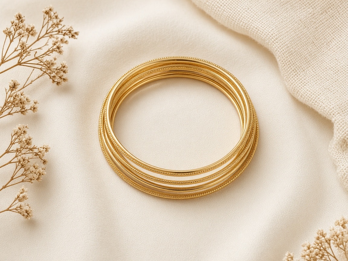 Minimal Gold-tone Bangles