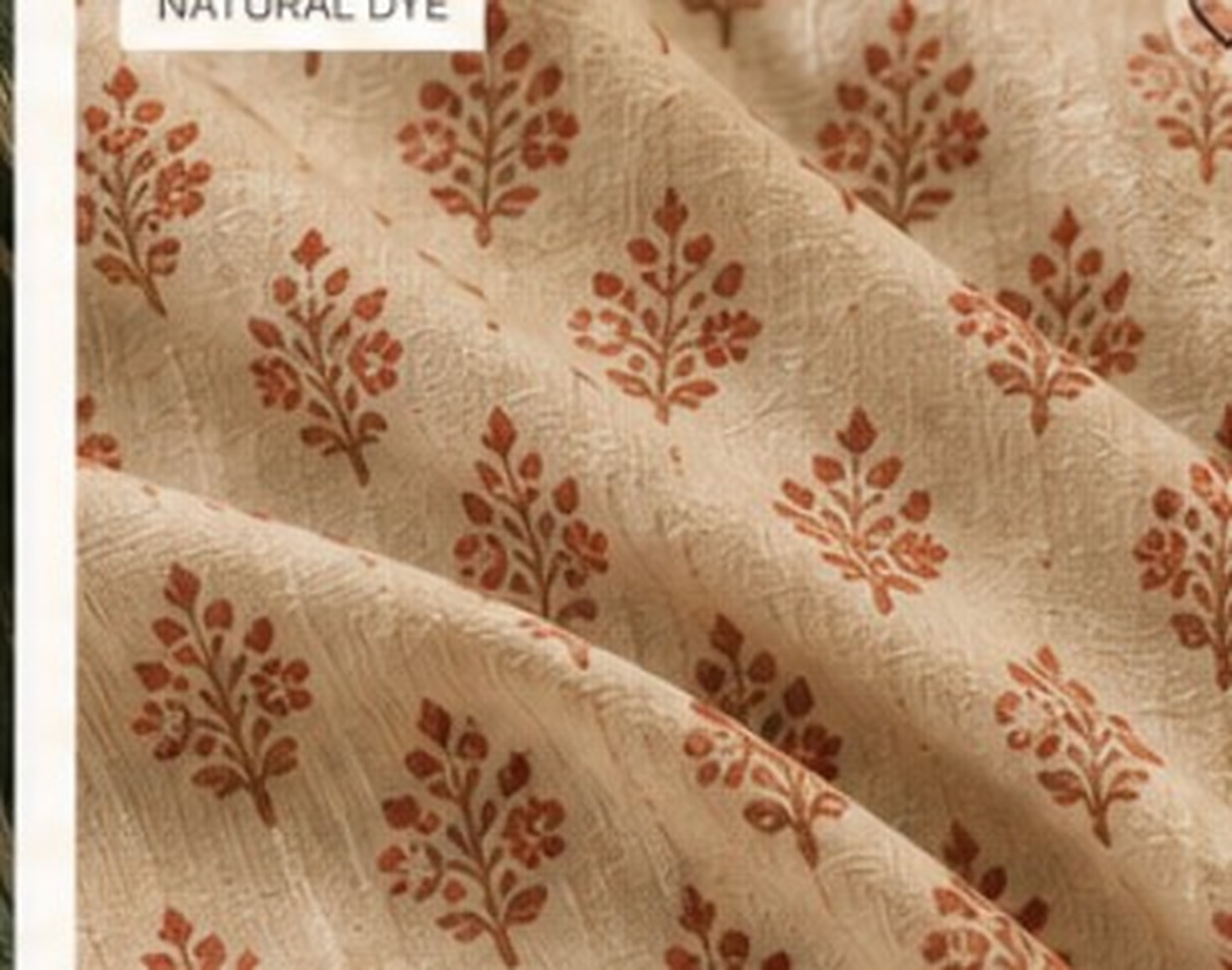 ajrakh textile close-up