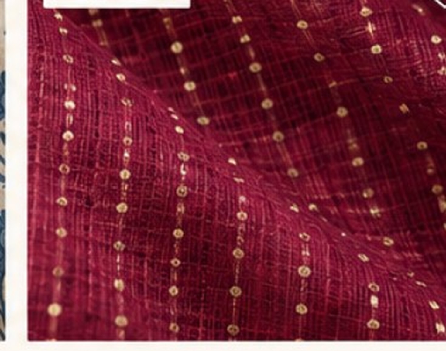kota doria textile close-up