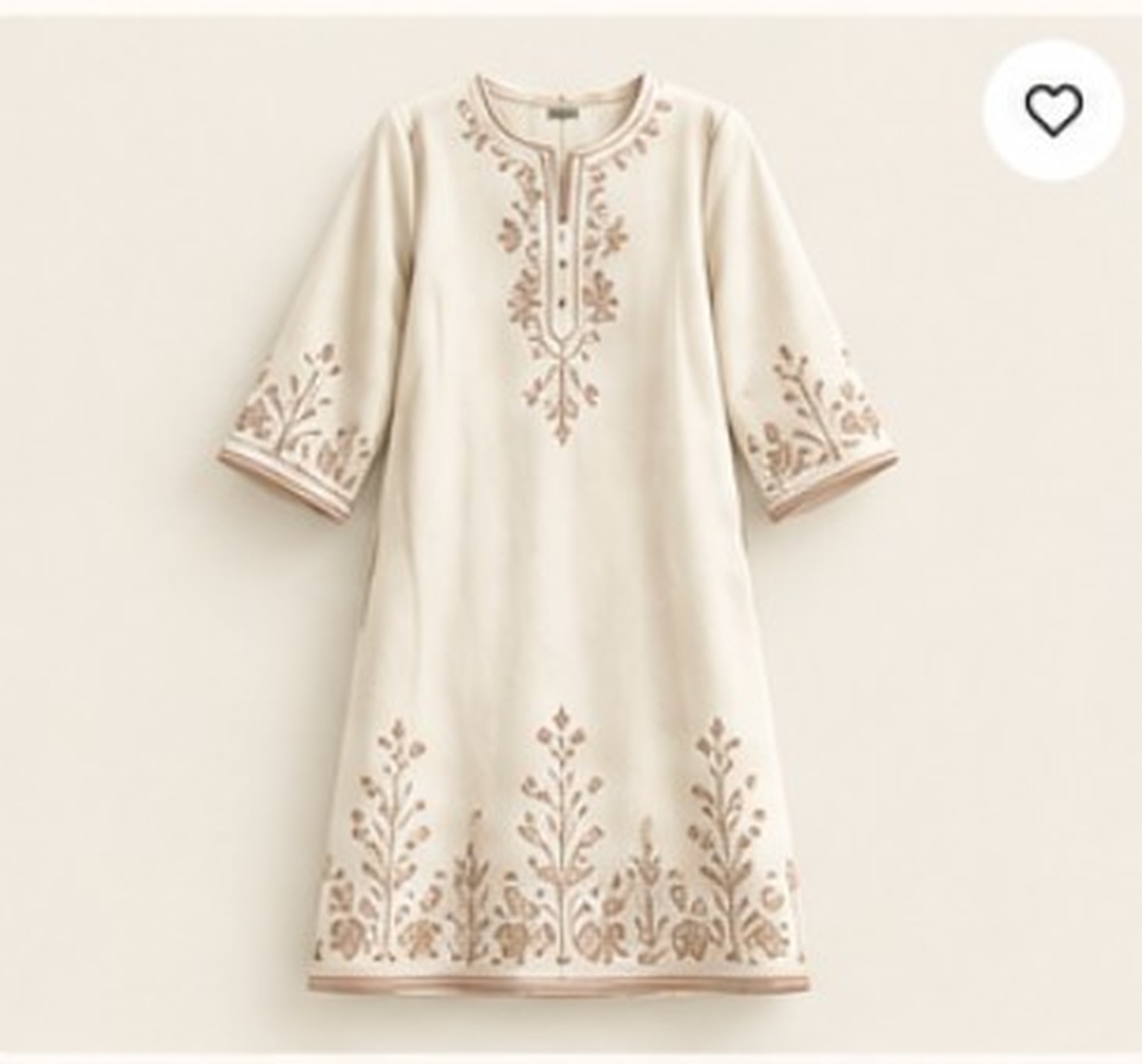 Gul Cotton Straight Kurta — front view
