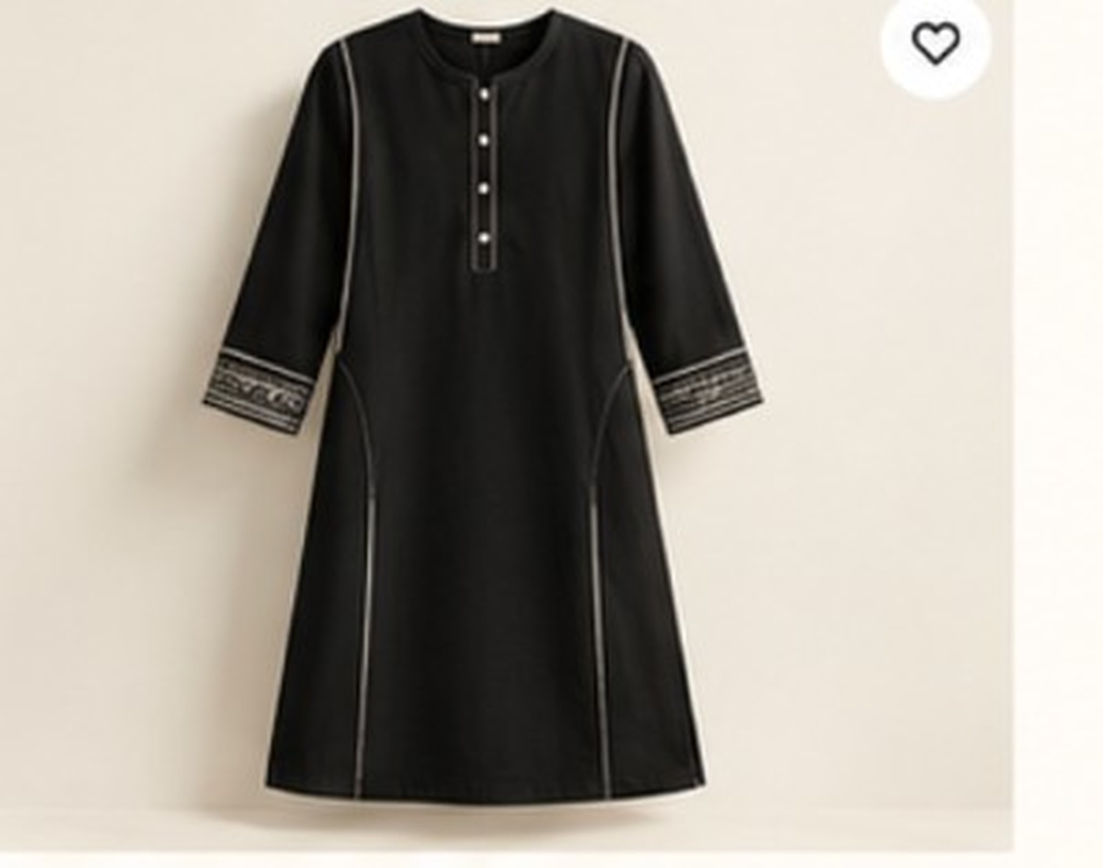 Noor Cotton Panelled Kurta — front view