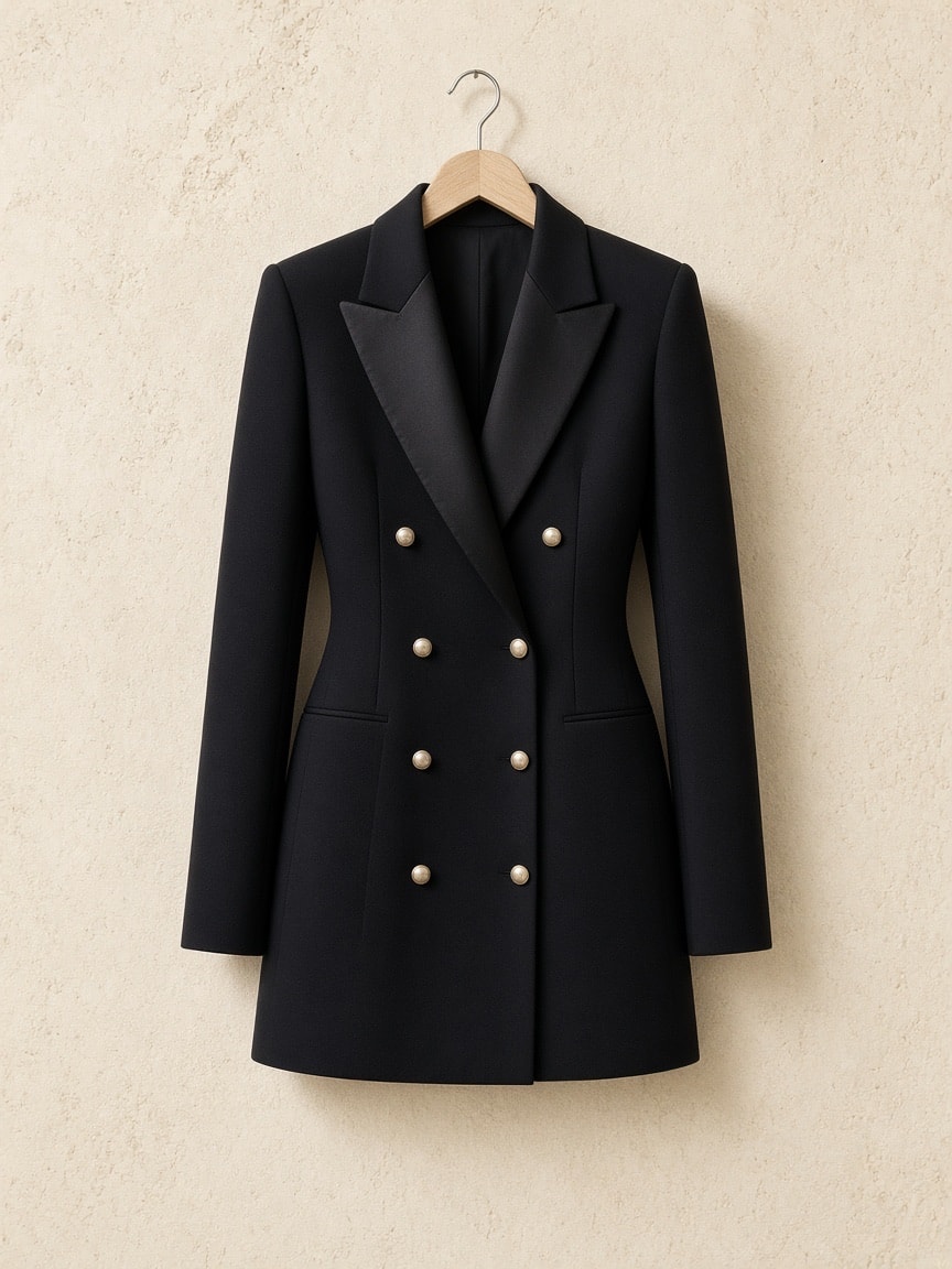 western blazer dress silhouette