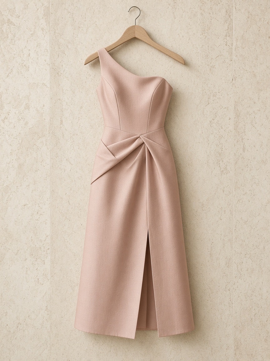 New York Blush Cocktail Dress — front view