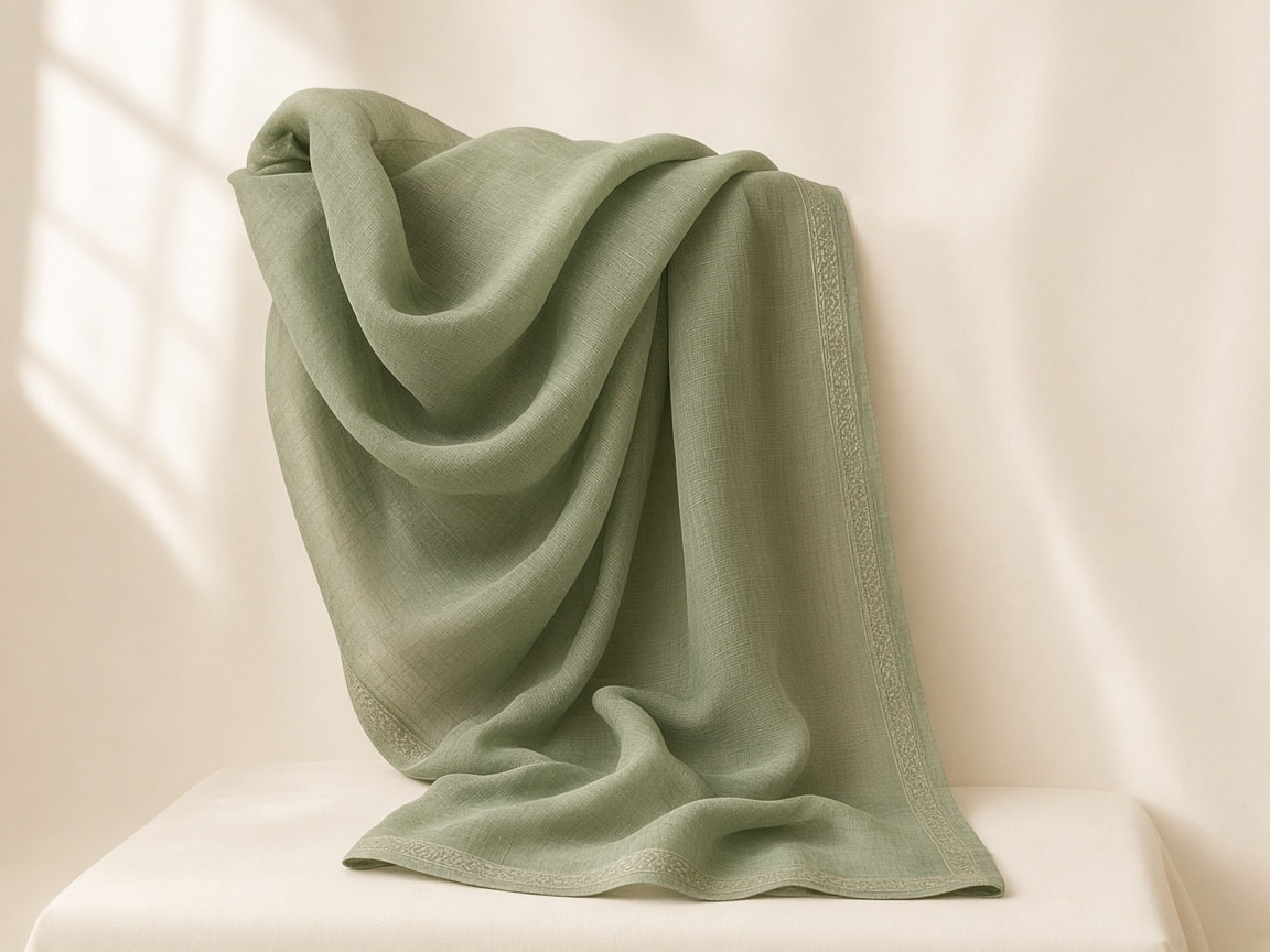 Chanderi Dupatta — Sage