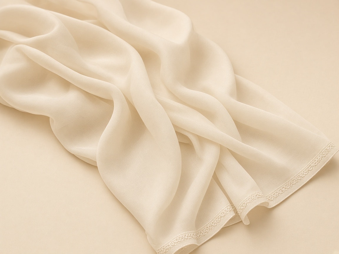 Mulmul Dupatta — Ivory
