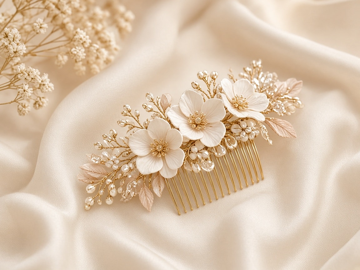 Floral Hair Comb