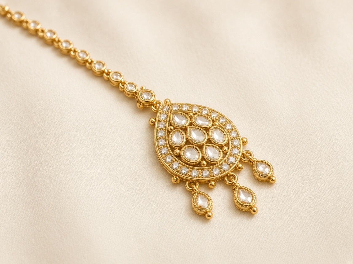 Kundan Maang Tikka